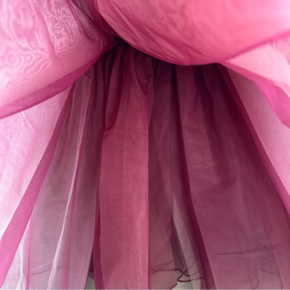 Weissman Burgundy Tulle Dance Skirt Size XL